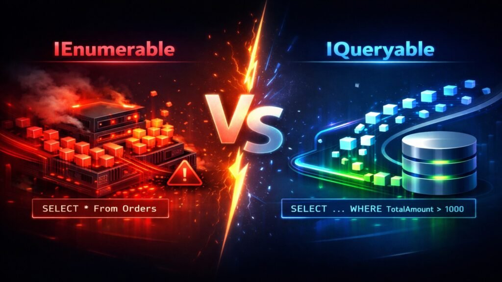 IEnumerable vs IQueryable w EF Core