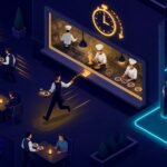 async/await w C# — metafora kelnera oddającego wątek do puli podczas operacji I/O