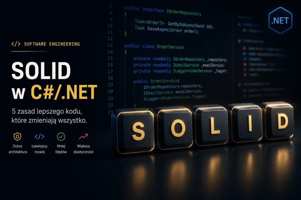 Zasady SOLID w C#: 5 reguł na prawdziwych przykładach z .NET
